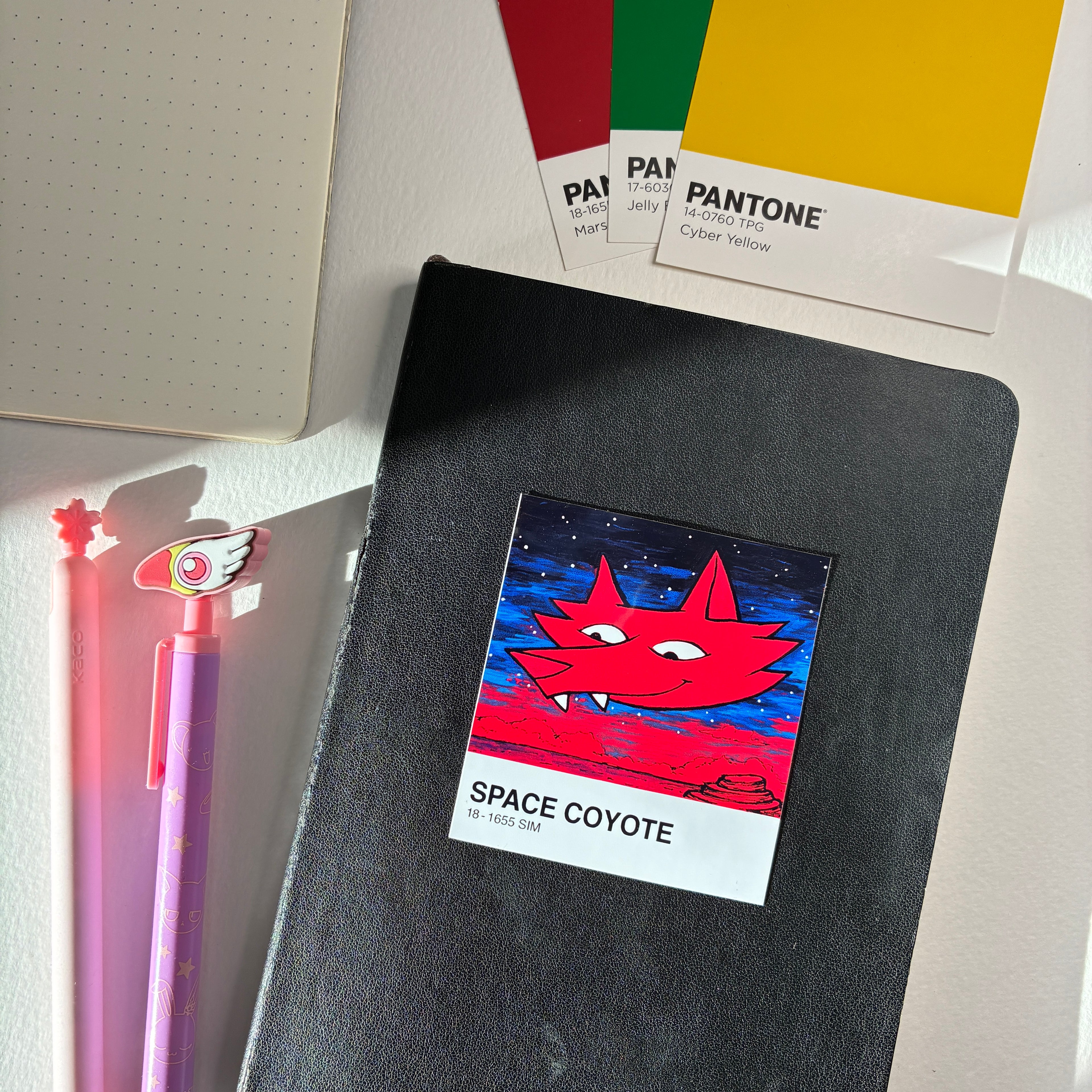 Space Coyote - Vinyl Sticker