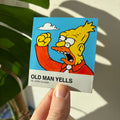 Old Man Yells - Vinyl Sticker