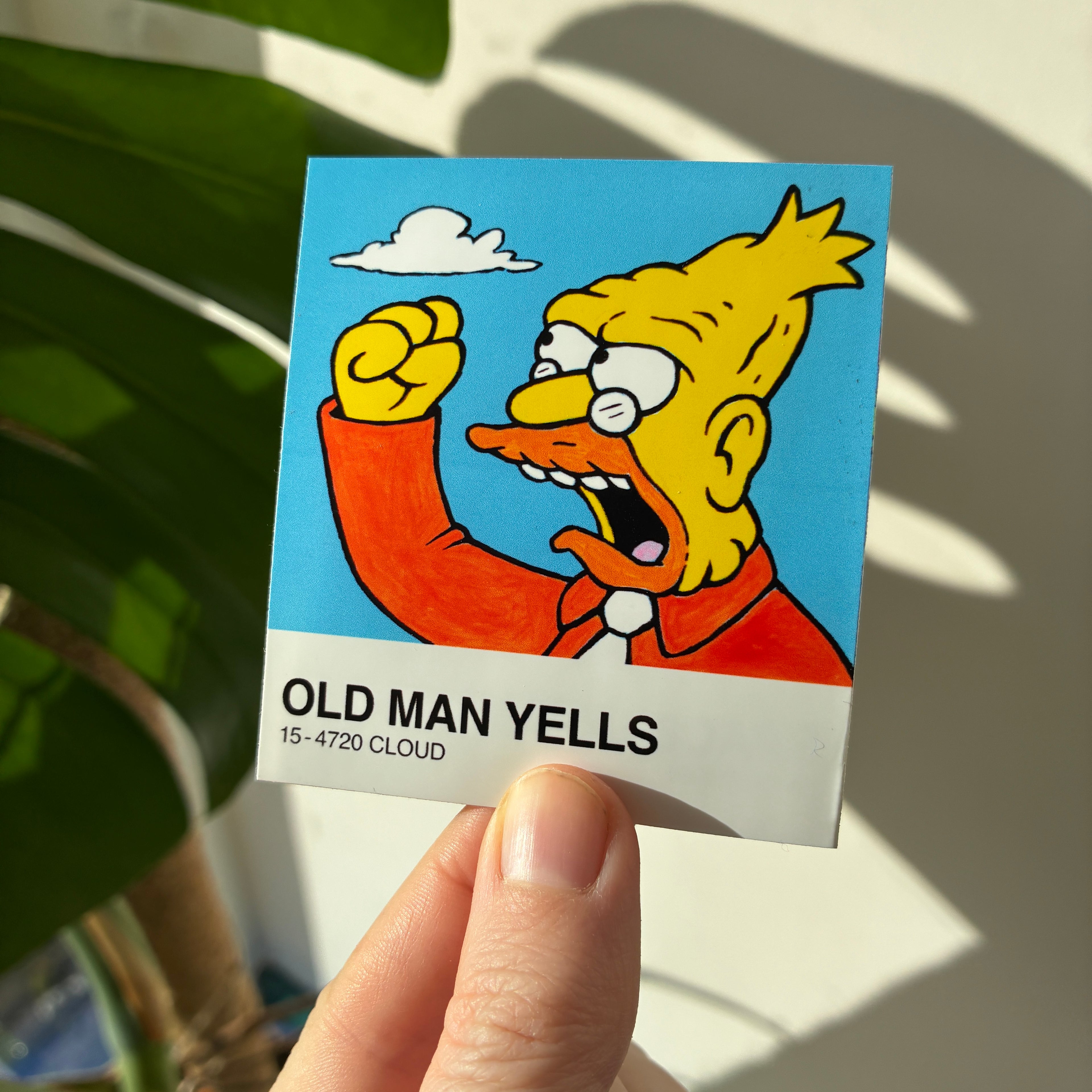 Old Man Yells - Vinyl Sticker