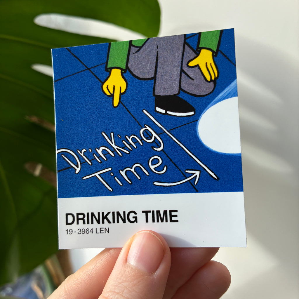 Drinking Time - Vinyl Sticker