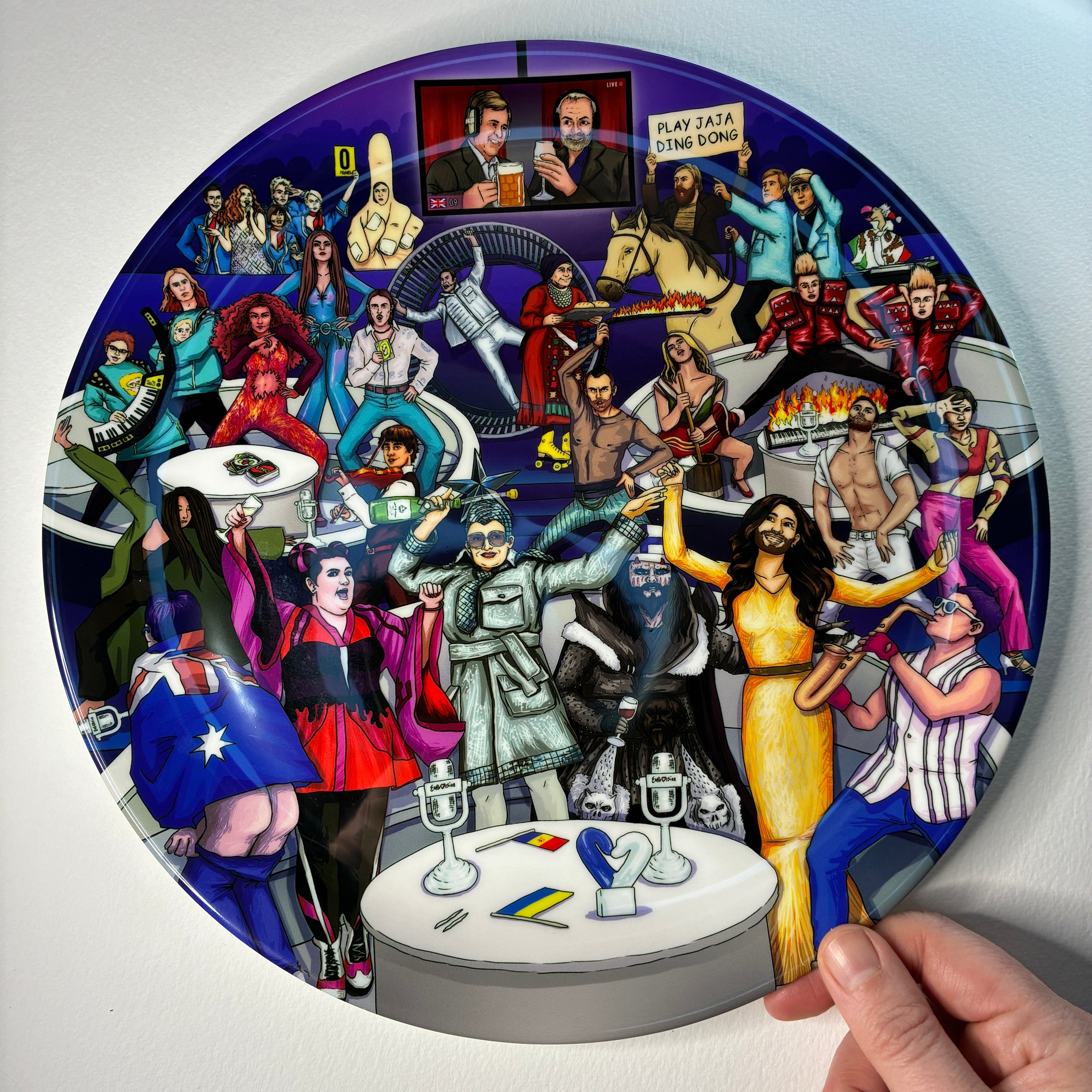 (Unofficial) Eurovision Party Plate - 8 inch